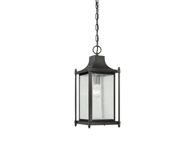 Dunnmore 1 Light Small Outdoor Pendant by Savoy House - 5-3455-BK