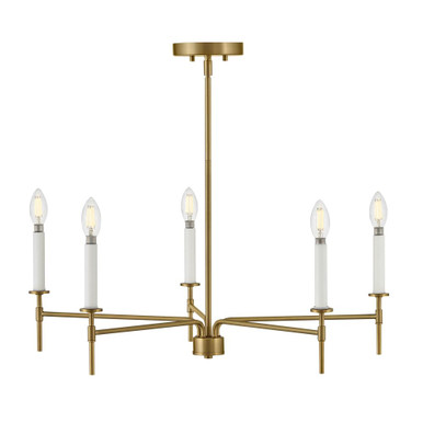Hux 5 LED Light Large Chandelier by Lark - 83075LCB