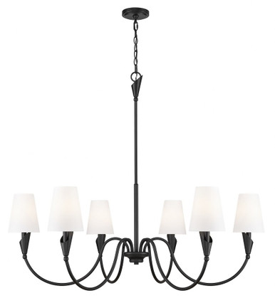 Claudelle 6 Light Chandelier 39 Inch Tall and 46 Inch Wide by Z Lite - 4014-46