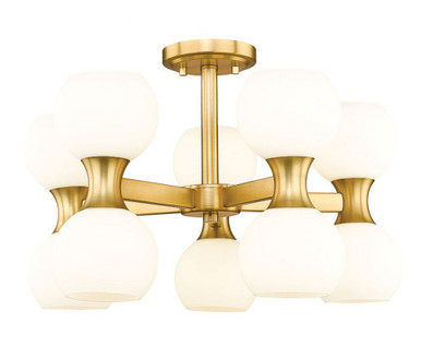 Artemis 10 Light 21 Inch Wide Semi Flush Mount by Z-Lite - 494-10SF