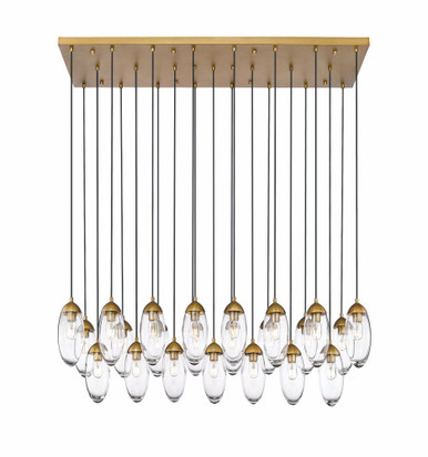 Arden 23 Light Linear Chandelier 12 x 18 Inches Wide by Z-Lite - 651P-23L