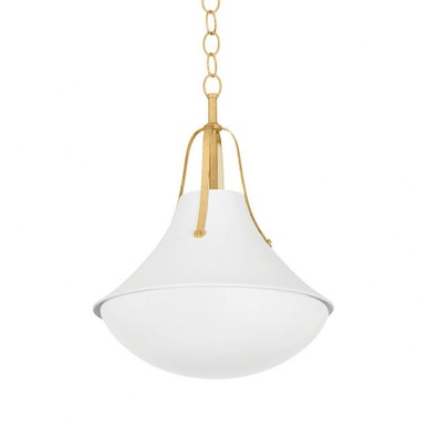 Coventry One Light Large Pendant by Hudson Valley - 4516-VGL/WP