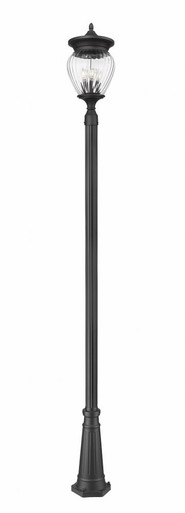 Davina 4 Light Outdoor Post Mount 119.25 x 12 Inches by Z-Lite - 5016PHBR-519P-BK
