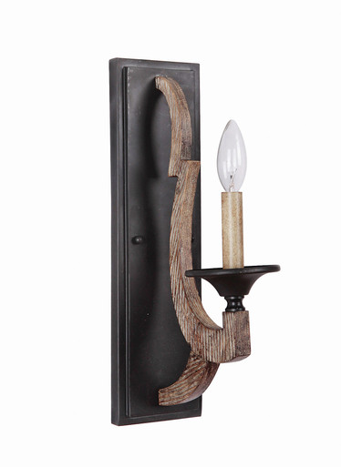 Winton 1 Light Candle Style Wall Sconce by Craftmade - 35161-WP