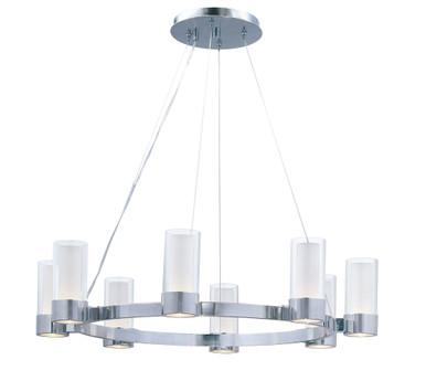 Silo 8 Light Large Chandelier by Maxim - 23078CLFTPC/BUL