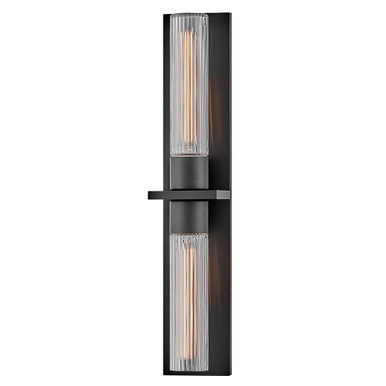 Voight 5W 2 LED Outdoor Wall Lantern 27.25 Inch and 5 Inch Wide by Hinkley - 29035BK