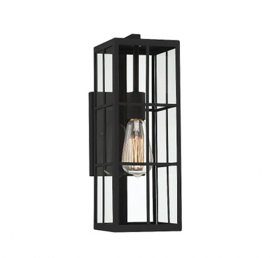 Ericson 1 Light Outdoor Wall Lantern 16 Inch Tall by Savoy House - 5-1989-bk