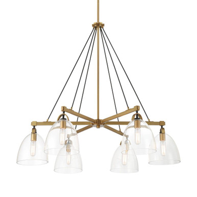 Sommersby 6 Light Chandelier 34.25 Inch Tall X 36 Inch Wide by Minka Lavery - 5716-876