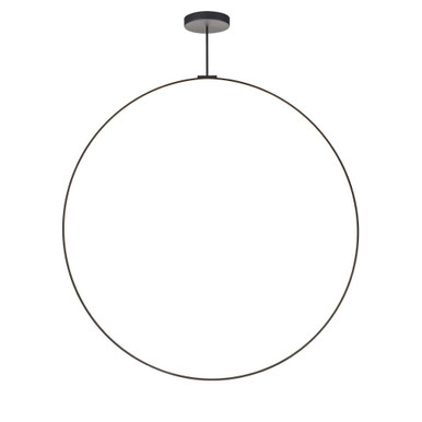 Cirque 94W LED Pendant 72 Inch Tall and 0.75 Inch Wide by Kuzco - PD82572-BK-UNV-010
