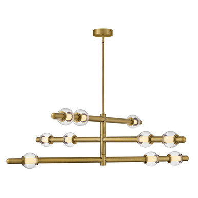 Saxon 50W LED Large Chandelier 14.25 Inch Tall and 50 Inch Wide by Hinkley - 48336LCB