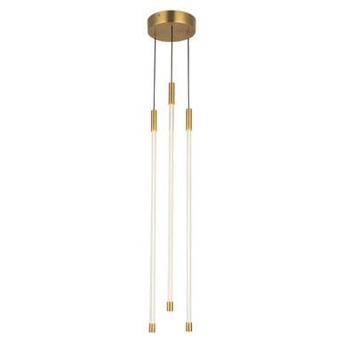 Motif 26W 3 LED Pendant 26.75 Inches Tall and 5.5 Inches Wide by Kuzco - MP75227