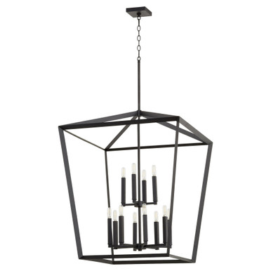 Manor 12 Light Large 2 Tier Pendant by Quorum - 6809-12-69