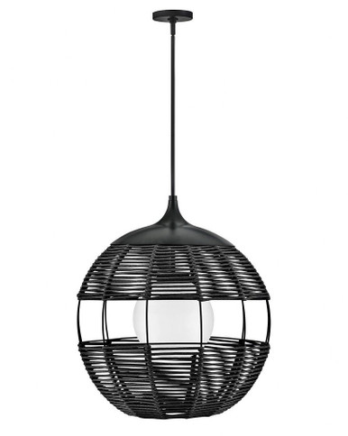 Maddox 1 Light Outdoor Orb Pendant 26 x 24.25 Inch by Hinkley - 19675BK