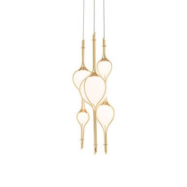 Skyla 4W 5 LED Pendant 28.63 Inch Tall and 12 Inch Wide by Modern Forms - PD600605R-TWA-VB