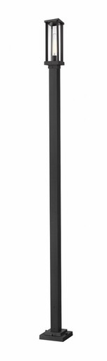 Glenwood 1 Light Outdoor Post Mount Lantern by Z-Lite - 586PHMS-536P-BK