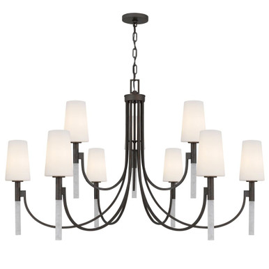 Eloura 9 Light Chandelier 29 Inch Tall and 48 Inch Wide by Quoizel - ELOU5048IN