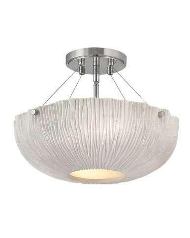 Coral 3 Light 16.25 Inch Wide Semi Flush Mount by Hinkley - 43203SHW