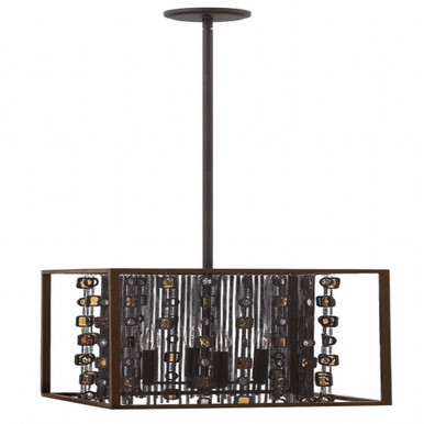 Mercato 4 Light Small Foyer Chandelier by Fredrick Ramond - FR32544ABR