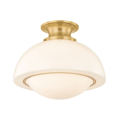 Celine 1 Light Semi Flush Mount 12.25 Inch Tall and 15 Inch Wide by Mitzi - H1090601L-AGB
