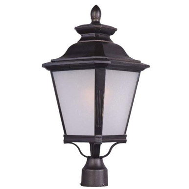 Knoxville One Light Outdoor Post Lantern 9 x 19.5 inches by Maxim  - 1120FSBZ