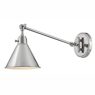 Arti 1 LED Light Wall Sconce 10.25 Inch Tall by Hinkley - 3690PN