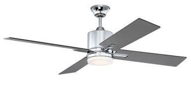 Teana 52 Inch Ceiling Fan with Light Kit by Craftmade TEA52CH4 - TEA52CH4