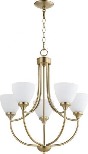 Enclave 5 Light Medium Chandelier by Quorum - 6059-5