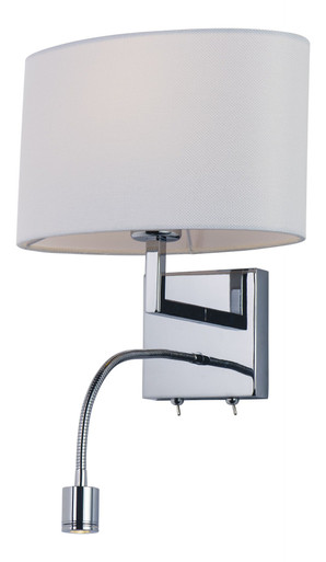 Hotel 9W 1 LED Light Wall Sconce 21 Inch Tall by Maxim - 50120WAPC