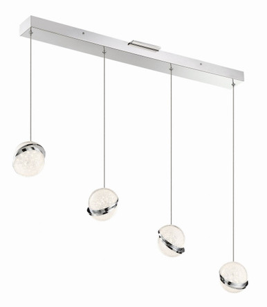 Silver Slice 30W 4 LED Mini Linear Pendant by George Kovacs - P1444-077-L