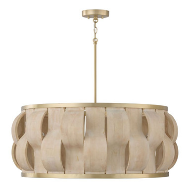 Willa 6 Light Pendant 13.5 Inch Tall and 32 Inch Wide by Capital - 357561MA