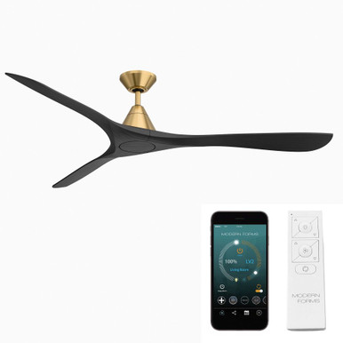 Carve 3 Blade Ceiling Fan with Light Kit 72 Inch Wide by Modern Forms - FR-D2504-72L