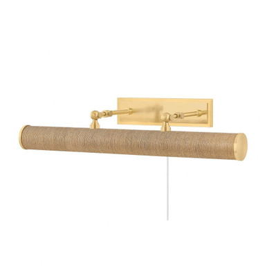 Holly 3 Light Picture Light 4.75 Inch Tall and 24.25 Inch Wide by Mitzi - HL263203-AGB/GC