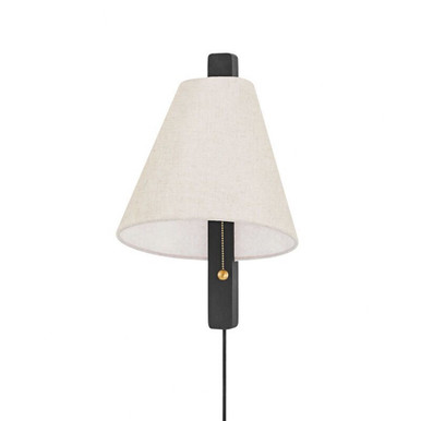 Ellen 1 Light Wall Sconce 15.5 Inch Tall by Mitzi - HL636201-AGB/WCA