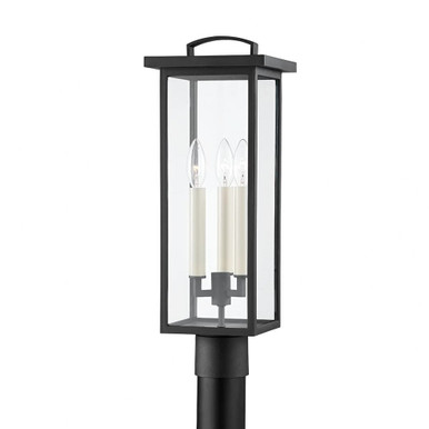 Eden 3 Light Outdoor Post Mount In Mission Style 21 x 7.5 Inches by Troy - P7524