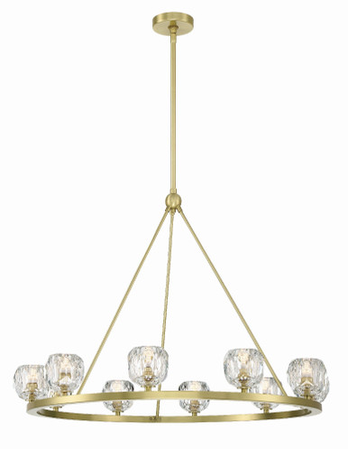 Aragon 40W 10 LED Chandelier 26 x 36 Inches Wide by Crystorama - ARA-10265-SB
