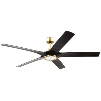 Fonz 5 Blade Ceiling Fan with Light Kit 14.19 X 65 Inch Wide by Craftmade - FON65