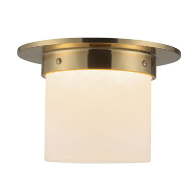 Mineral 1 Light Round Flush Mount 5.63 Inch Tall and 7.88 Inch Wide by Alora - FM360085
