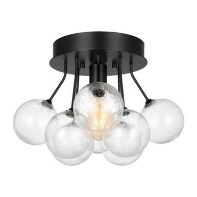 Bronzeville 1 Light 15 Inch Wide Semi Flush Mount by Visual Comfort Studio - 7714301-112