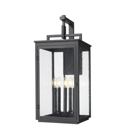 Hartwell 5 Light Outdoor Wall Mount 28.5 Inch Tall X 12 Inch Wide by Z Lite - 5019XL-BK