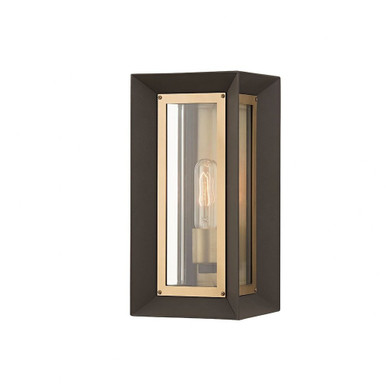 Lowry 1 Light Outdoor Wall Mount 13.5 Inch Tall by Troy - B4051-TBZ/PBR
