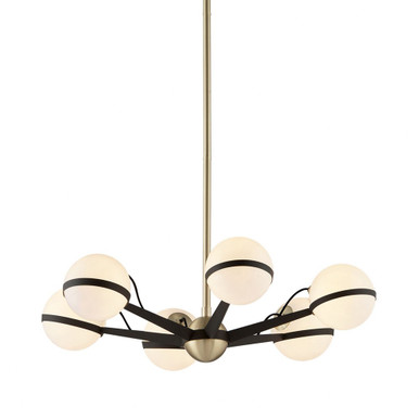 Ace 6 Light Large Chandelier by Troy - F5303-TBZ/BBA