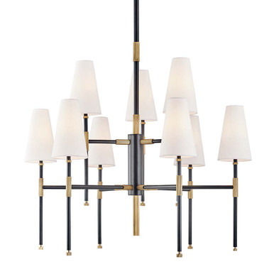 Bowery 9 Light Large 2 Tier Chandelier by Hudson Valley - 3734