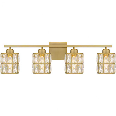 Gibson 4 Light Vanity Light 29.5 Inch Tall by Quoizel - GIB8630AB