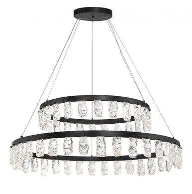 Artic Glacier 1 LED Light Oversized 2 Tier Chandelier by George Kovacs - P1499-66A-L