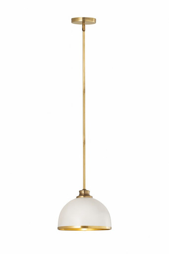 Landry 1 Light Pendant 7.5 x 10 Inches by Z Lite 1004P10-MW-RB - 1004P10-MW-RB