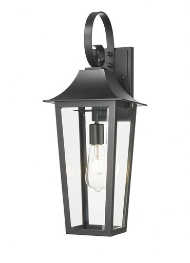 Gannon 1 Light Outdoor Wall Lantern 22.25 Inch Tall by Z Lite - 5008M-BK