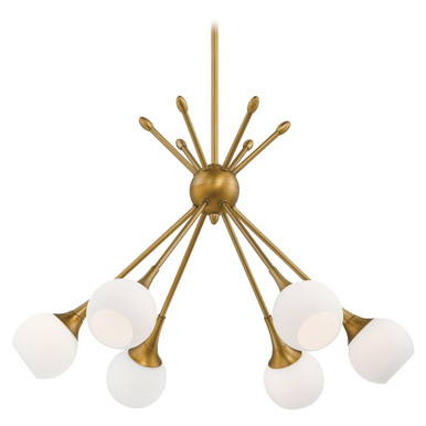 Pontil 6 Light Medium Chandelier by George Kovacs - P1806