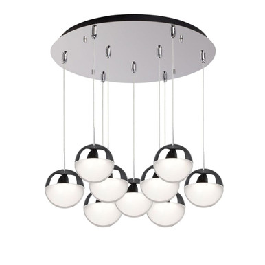 Pluto 76W LED Pendant 6 Inch Tall and 18 Inch Wide by Kuzco - MP402801-09