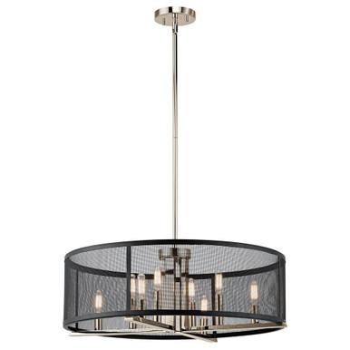 Titus 8 Light Chandelier 9.75 Inches Tall By 25 Inches Wide by Kichler - 43715pn