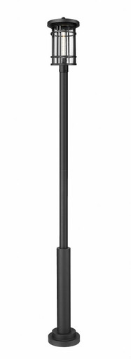 Jordan 1 Light Outdoor Post Mount 114.75 x 12 Inches by Z-Lite - 570PHXL-5010P-BK